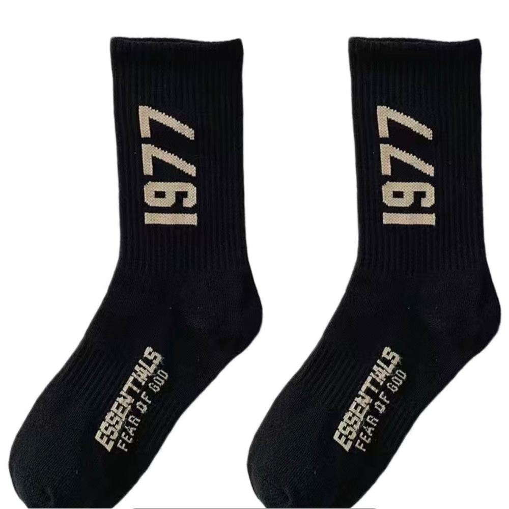 Essentials, black socks